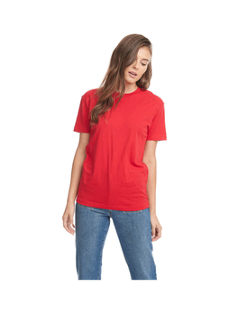 Next Level Men's Red Unisex Cotton T-Shirt