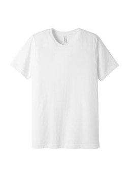 Bella + Canvas Men's White Poly-Cotton T-Shirt