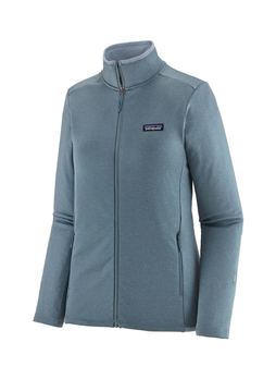 Patagonia Women's Light Plume Grey - Steam Blue X-Dye R1 Daily Jacket