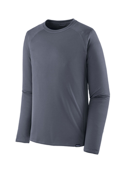 Patagonia Men's Smolder Blue Capilene Midweight Long-Sleeve T-Shirt