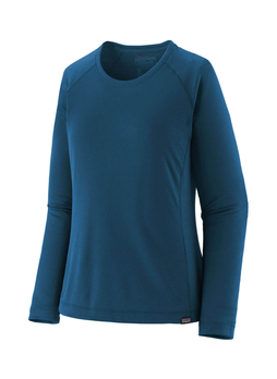 Patagonia Women's Lagom Blue Capilene Midweight Long-Sleeve T-Shirt