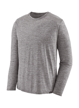 Patagonia Men's Feather Grey Capilene Cool Daily Long-Sleeve T-Shirt