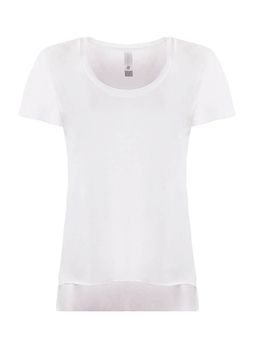 Next Level Women's White Festival Scoop T-Shirt