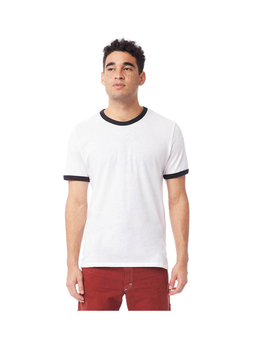 Alternative Men's White / Black Keeper Ringer T-Shirt