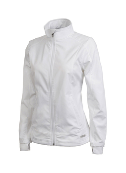 Charles River Women's White Axis Soft Shell Jacket