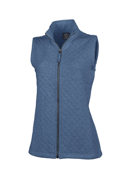 Charles River Women's Storm Blue Heather Franconia Quilted Vest