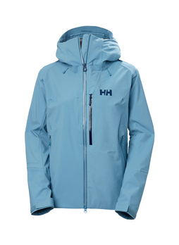 Helly Hansen Women's Blue Fog Verglas Backcountry Ski Shell Jacket
