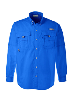 Columbia Men's Vivid Blue Bahama Long-Sleeve Shirt