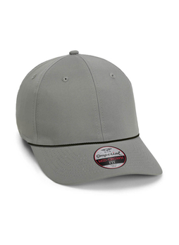 Imperial Grey / Black Rope The Wingman 6-Panel Performance Rope Hat