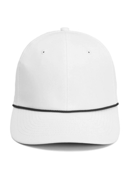 Imperial White / Black Rope The Wingman 6-Panel Performance Rope Hat