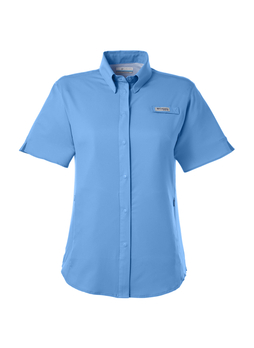 Columbia Women's Whitecap Blue Tamiami Short-Sleeve Shirt