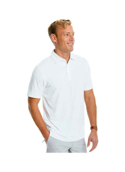 Southern Tide Men's Classic White Ryder Performance Polo Shirt
