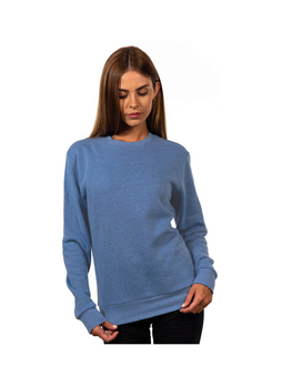 Next Level Men's Heather Bay Blue Unisex Malibu Pullover Sweatshirt