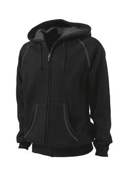 Charles River Men's Black / Graphite Thermal Bonded Sherpa Sweatshirt