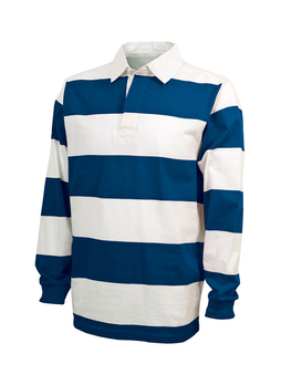 Charles River Men's Royal / White Unisex Classic Rugby Shirt