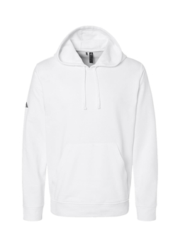 Adidas Men's White Fleece Hooded Sweatshirt