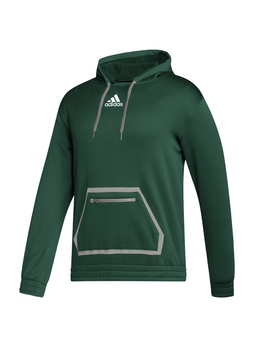 Adidas Men's Dark Green/MGH Solid Grey Team Issue Pullover Hoodie