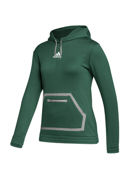 Adidas Women's Dark Green/MGH Solid Grey Team Issue Pullover Hoodie