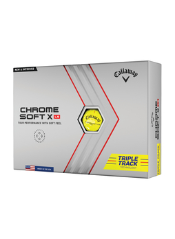 Callaway Yellow Chrome Soft X LS Triple Track Golf Balls