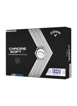 Callaway White Golf Chrome Soft X Triple Track Golf Balls