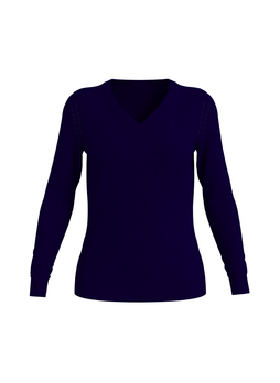 Callaway Women's Golf   Navy Blue V-Neck Sweater