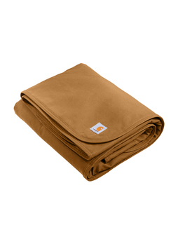 Carhartt Brown Firm Duck Sherpa-Lined Blanket