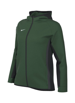 Nike Women's Team Dark Green/Team Black Dri-Fit Showtime Full-Zip Hoodie