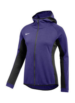 Nike Women's Team Purple/Team Black Dri-Fit Showtime Full-Zip Hoodie