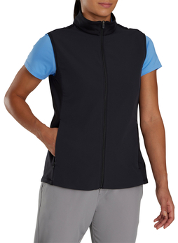 FootJoy Women's Black Full-Zip Vest