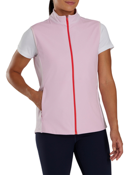 FootJoy Women's Pink Full-Zip Vest