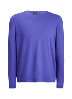 G/FORE Men's Canyon Purple Luxe Crewneck Mid Layer