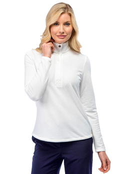 Fairway and Greene Women's White Kate Old Sweatshirt