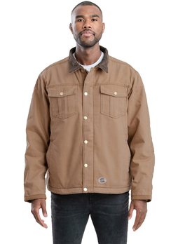 Berne Men's Driftwood Unisex Vintage Washed Sherpa-Lined Work Jacket