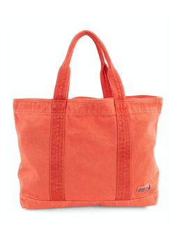 Johnnie-O Coral Dyed Canvas Tote Bag