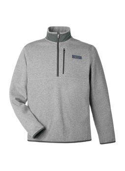 Vineyard Vines Men's Ultimate Gray Mountain Sweaterfleece Quarter-Zip