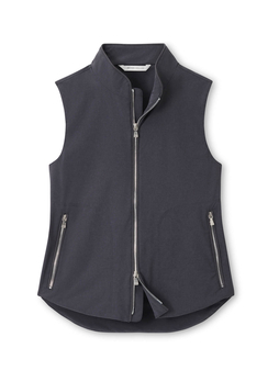 Peter Millar Women's Graphite Surge Full-Zip Vest
