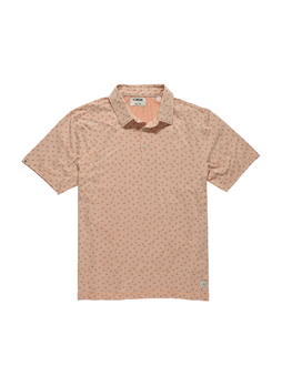 Linksoul Men's Light Spice Dotted Arrows Astoria Printed Polo