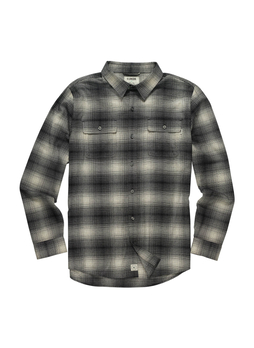 Linksoul Men's Black Plaid Fairbanks Flannel Shirt