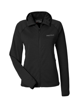 Marmot Women's Black Leconte Full Zip Hooded Jacket