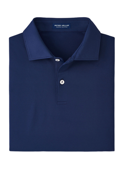 Peter Millar Men's Navy Performance Solid Jersey Polo