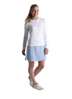 Fairway and Greene Women's White Betty Sweatshirt