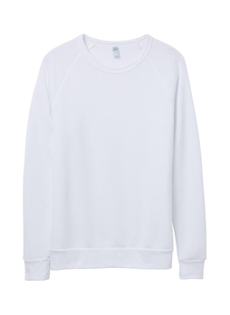 Alternative Men's Eco White Champ Eco-Fleece Solid Sweatshirt