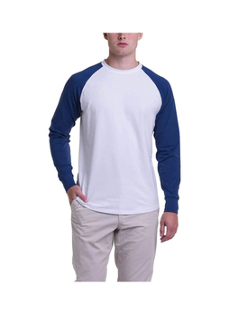 B Draddy Men's Regal/White Say Hey Willie Long-Sleeve T-Shirt