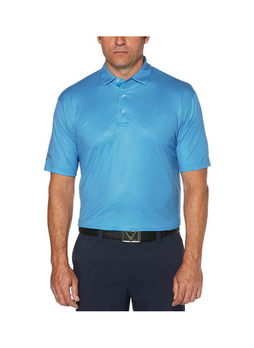 Callaway Men's Magnetic Blue Golf Gingham Polo