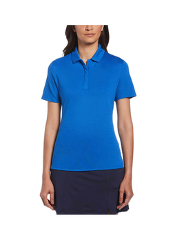 Callaway Women's Magnetic Blue  Golf Eco Horizontal Textured Polo