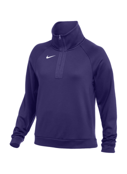 Nike Women's Team Purple / White Therma Fleece Training Half-Zip