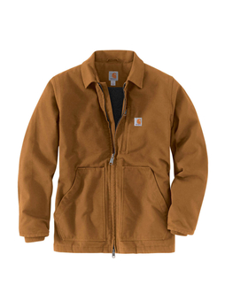 Carhartt Men's Brown Sherpa-Lined Coat