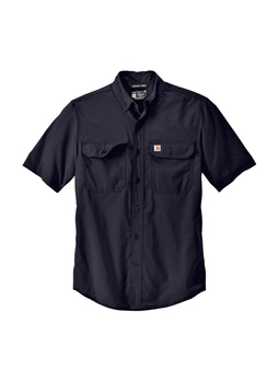Carhartt Men's Navy Force Solid Short-Sleeve Shirt