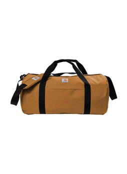 Carhartt Brown Canvas Packable Duffel with Pouch