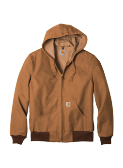 Carhartt Men's Brown Thermal-Lined Duck Active Jacket